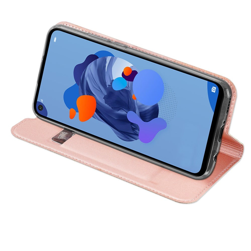 Huawei Mate 30 Lite DUX DUCIS Skin Pro Series tynn lommebok i rosa gull