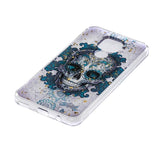 Huawei Mate 30 Lite fleksibelt deksel Sugar Skull m. Glitter gjennomsiktig