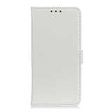 Huawei P40 Lite E Litchi skinndeksel m. Lommebok - Hvit