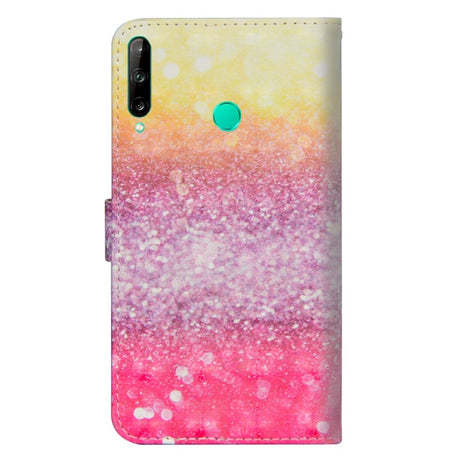 Huawei P40 Lite E Light Spot Leather Cover m. Veske og stropp - Ombre