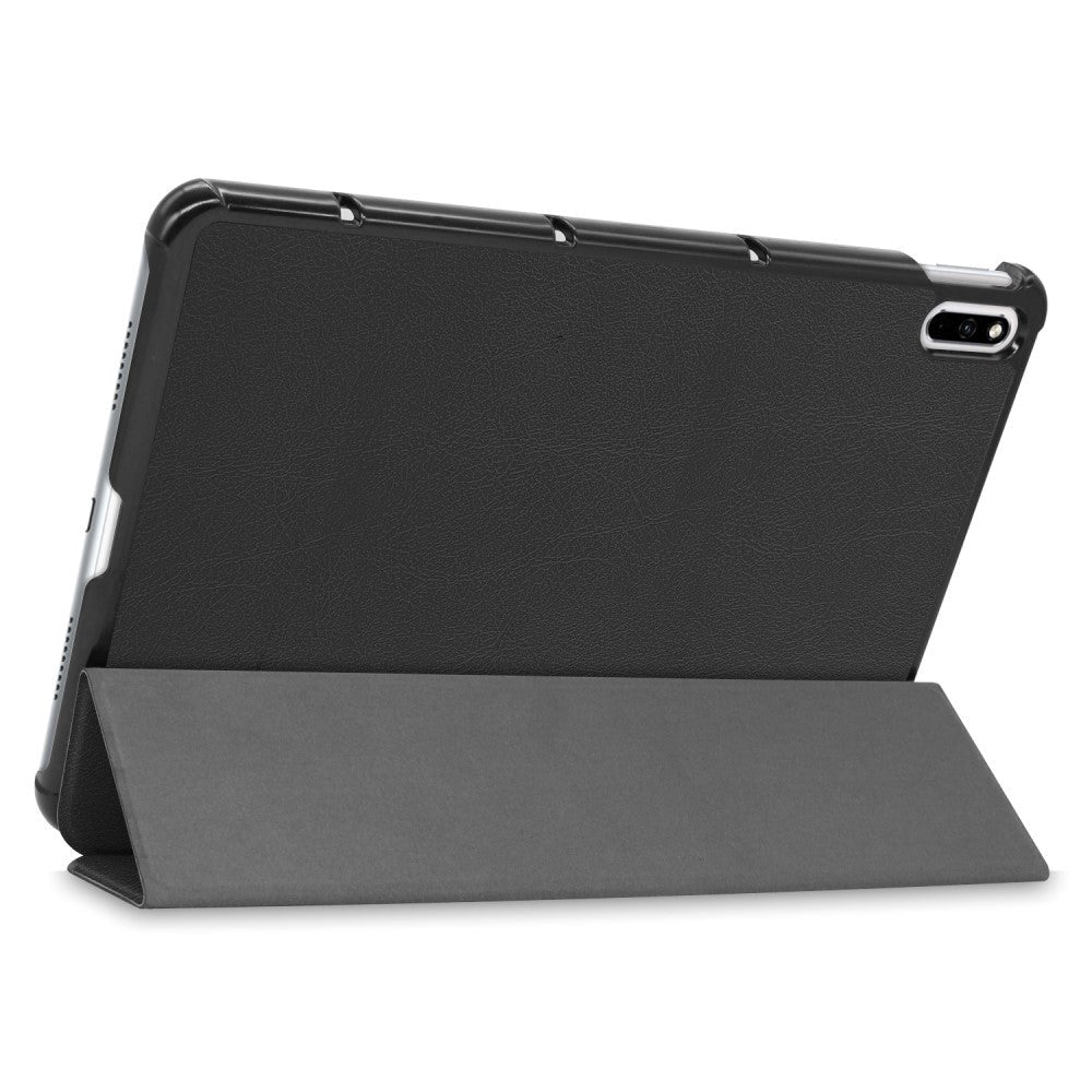 Huawei MatePad 10.4 Leather Tri-Fold V2 deksel - Svart