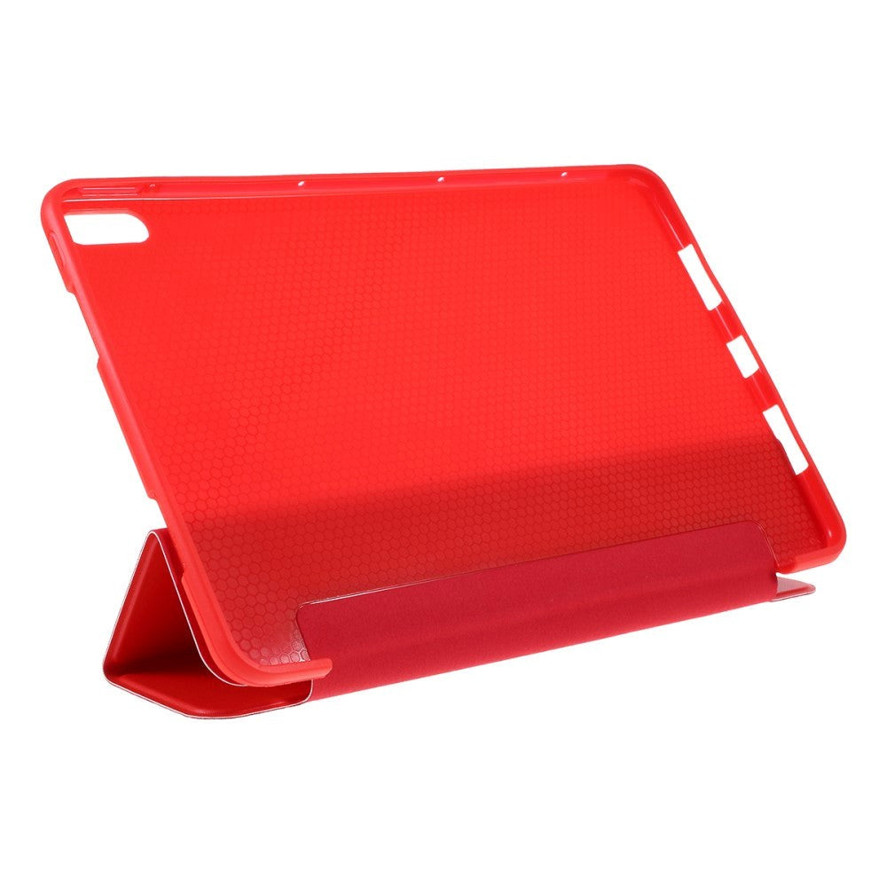 Huawei MatePad 10.8 Pro Læder Cover m. Tri-Fold - Rød