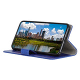 Huawei Honor 9X Lite nøytralt skinndeksel m. Lommebok blå