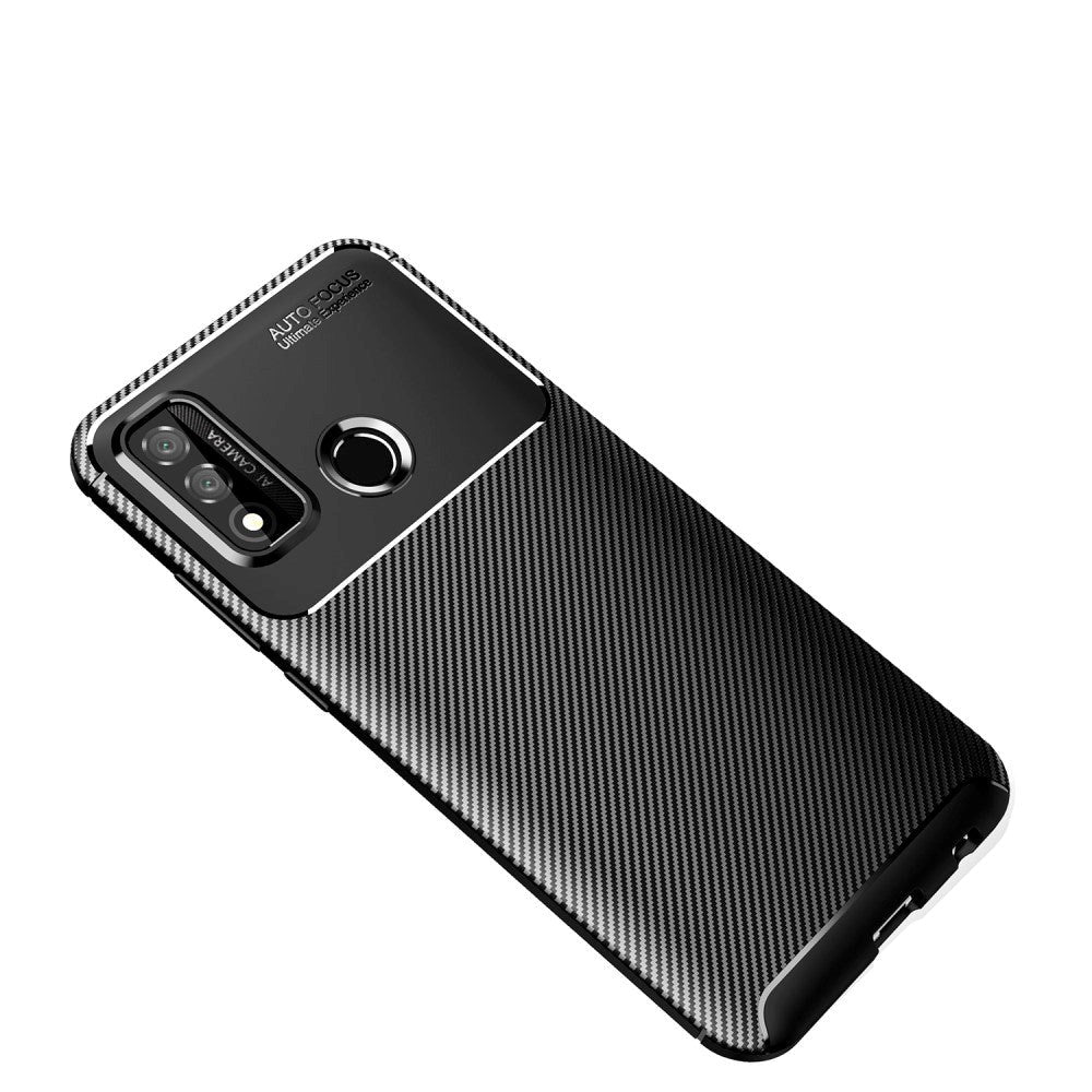 Huawei P Smart (2020) karbonfiberdeksel - svart
