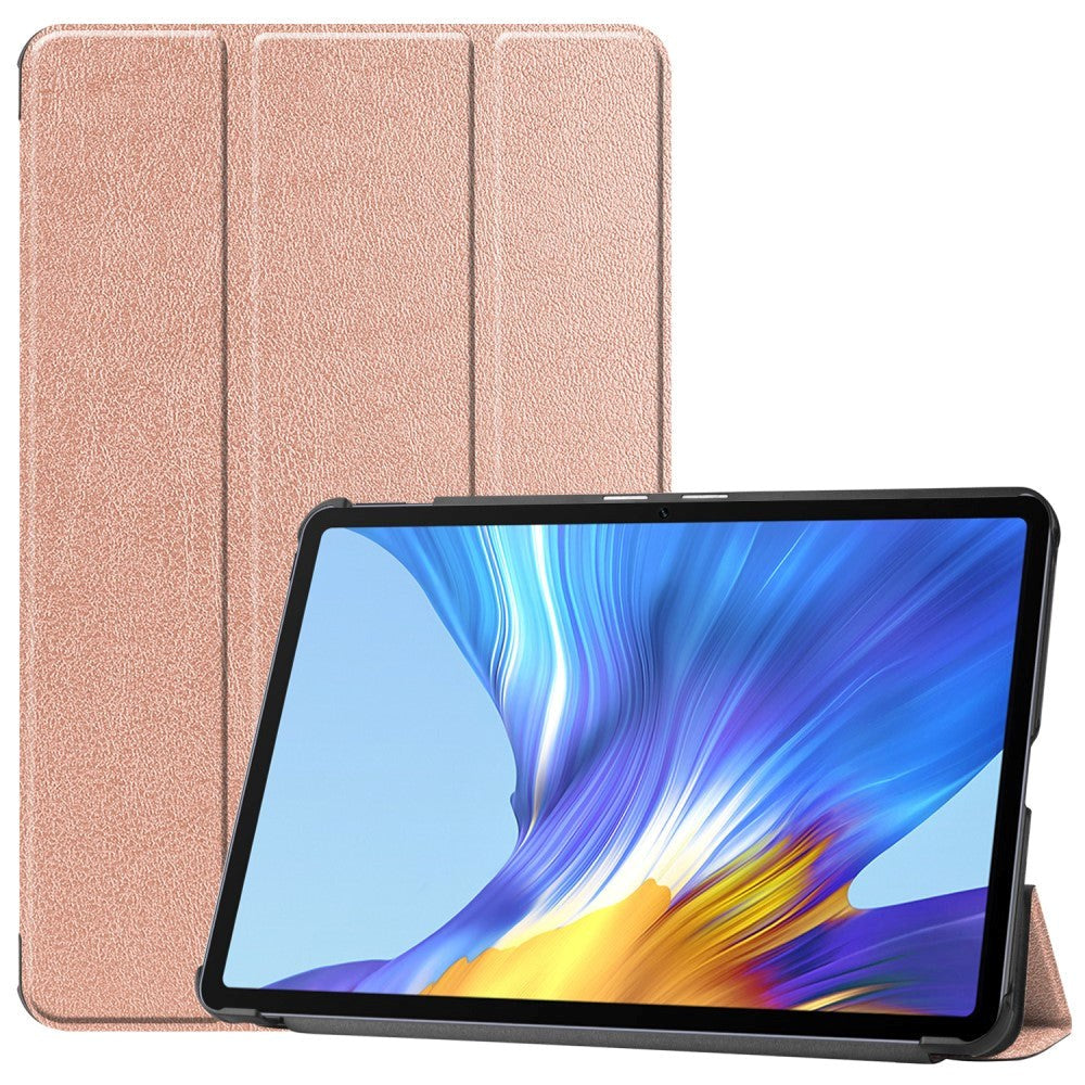 Huawei MatePad 10.4 Tri-Fold Lærdeksel - Rose gull