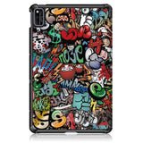 Huawei MatePad 10.4" Tri-Fold Læder Cover - Cartoon Graffiti