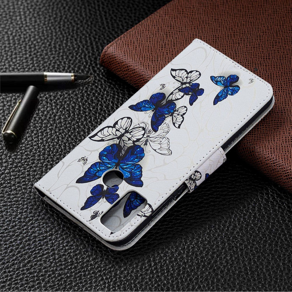 Huawei Honor 9X Lite lærdeksel m. Lommebok - Sommerfuglsverm