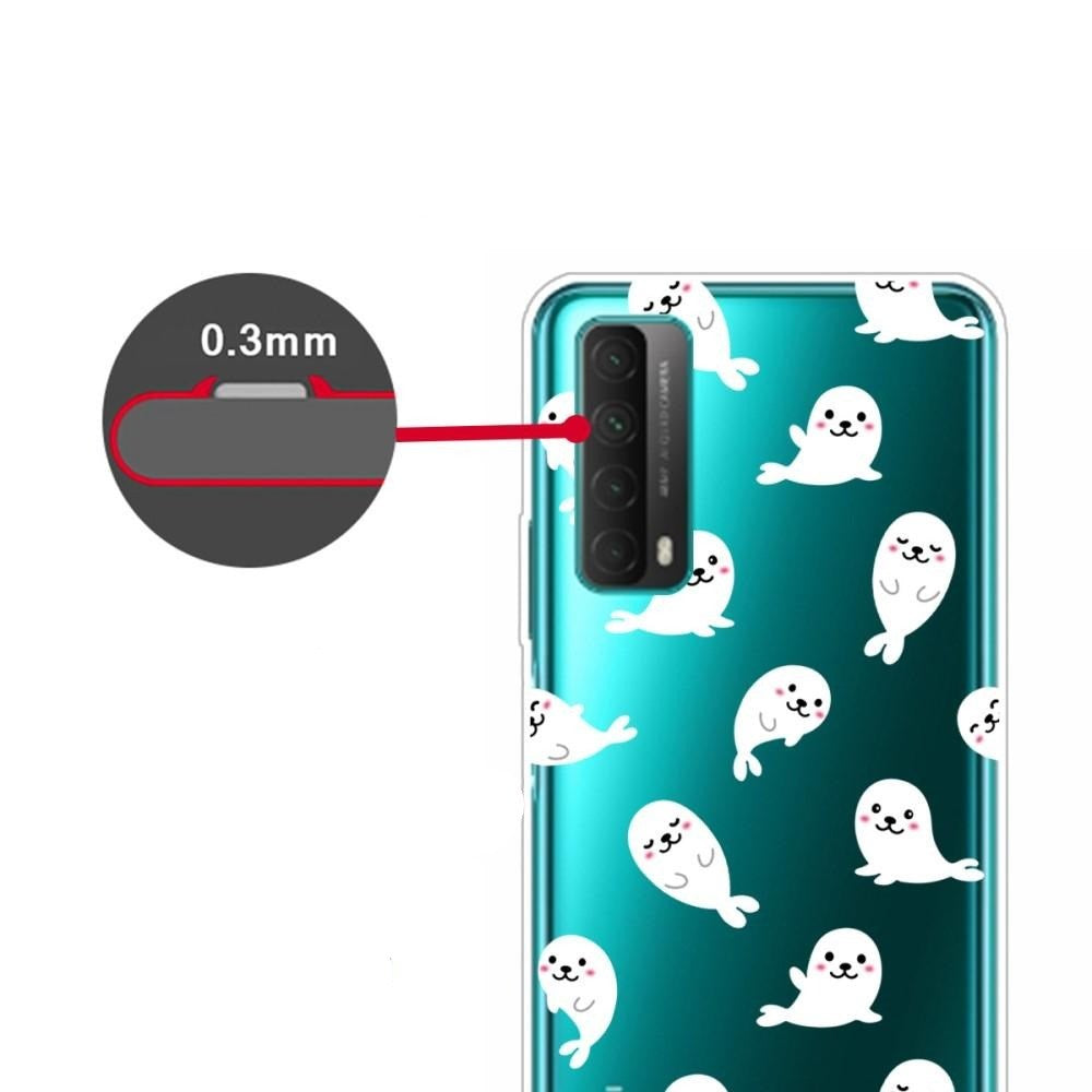 Huawei P Smart (2021) Transparent plastdeksel m. Seler