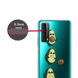 Huawei P Smart (2021) Transparent plastdeksel m. Avokado