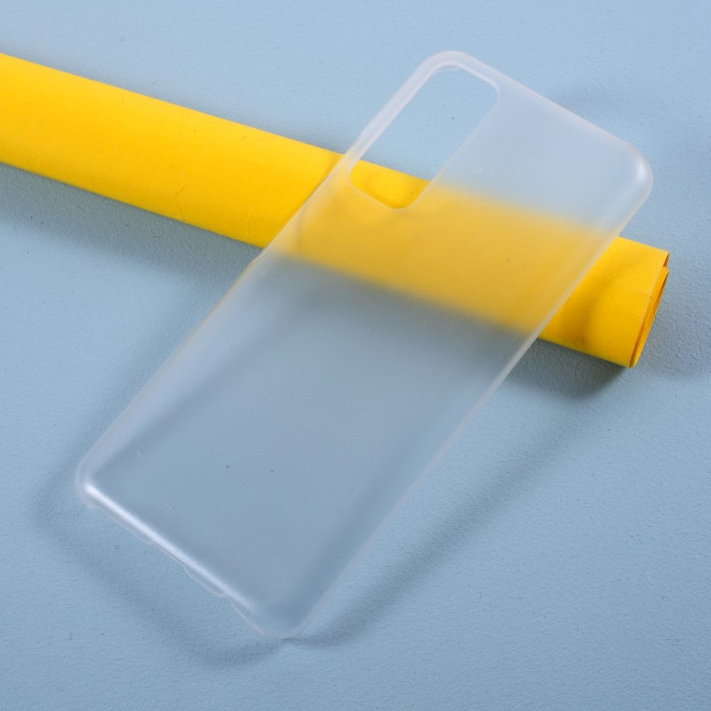 Huawei P smart (2021) Plastik Cover m. Mat Bagside - Gennemsigtig