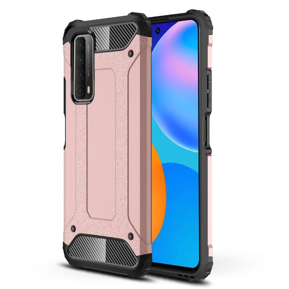 Huawei P Smart (2021) Armour Guard Artisan-deksel - rosa gull