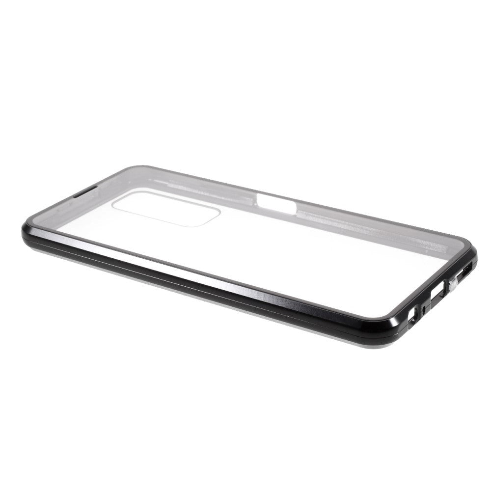 Huawei P Smart 2021 magnetisk deksel m. Glass foran og bak - svart