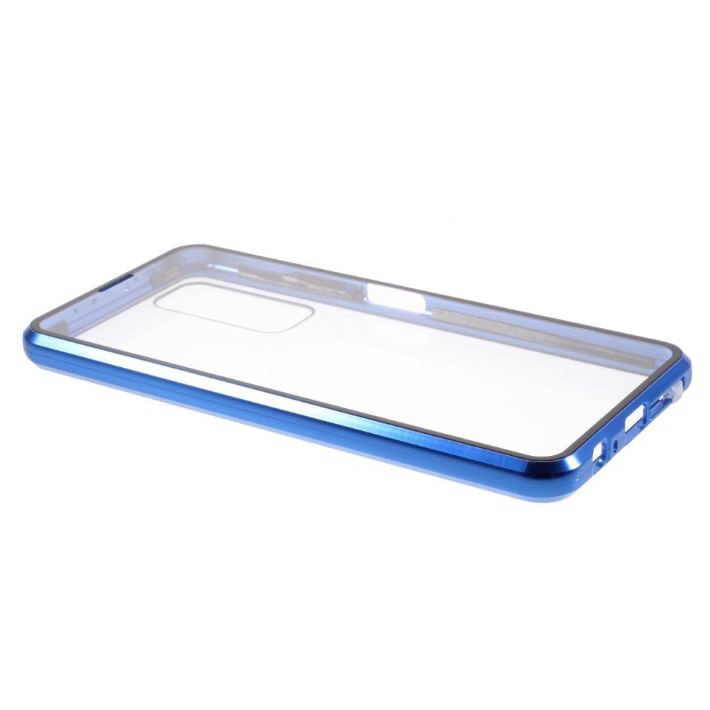 Huawei P Smart 2021 magnetisk deksel m. Glass foran og bak - blå