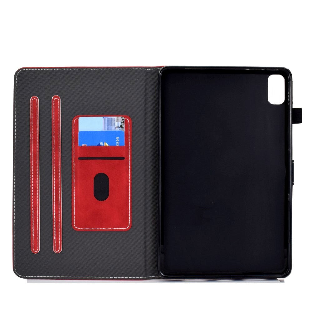 Huawei MatePad 10.4" Læder Cover m. Ståfunktion & Kortholder - Rød