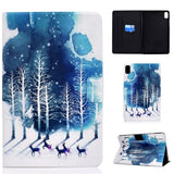 Huawei MatePad 10,4" deksel med stativ og kortholder - Winter Forest m. Deer