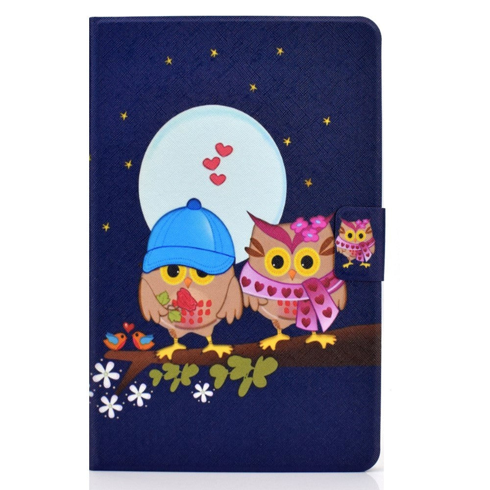 Huawei MatePad 10,4" deksel med stativfunksjon og kortholder - Owl Family in the Night