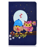Huawei MatePad 10,4" deksel med stativfunksjon og kortholder - Owl Family in the Night