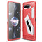 Asus ROG Phone 5 Brushed Carbon TPU Plast Bagside Cover - Rød