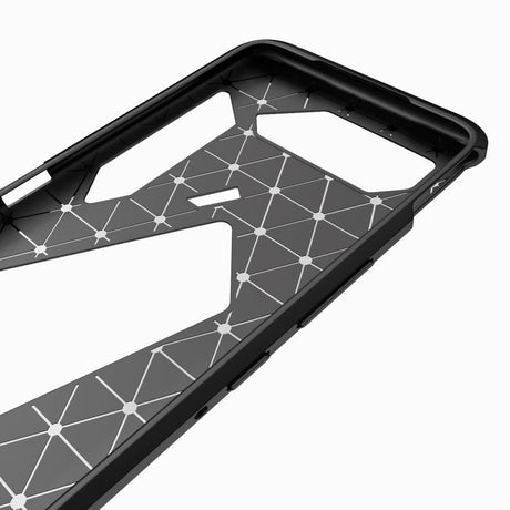 Asus ROG Phone 5 børstet karbon TPU plast bakdeksel - rød