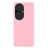 Huawei P50 Pro fleksibelt matt bakdeksel - rosa