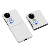 Huawei P50 lomme hardplast bakdeksel m. Gummibelagt overflate - Hvit