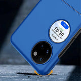 Huawei P50 lomme hardplast bakdeksel m. Gummibelagt overflate - Hvit