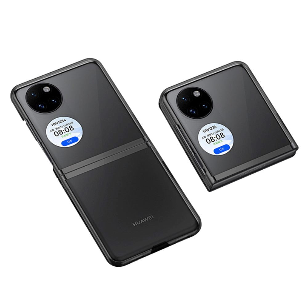 Huawei P50 Pocket Hard Plastic Cover - Gjennomsiktig