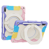 Huawei MatePad 11 Craftsman-veske - Stativfunksjon, håndholder og penneholder - hvit / multi