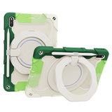 Huawei MatePad 11 Craftsman-veske - Stativfunksjon, håndholder og penneholder - Hvit / Grønn