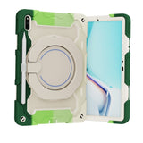 Huawei MatePad 11 Craftsman-veske - Stativfunksjon, håndholder og penneholder - Hvit / Grønn