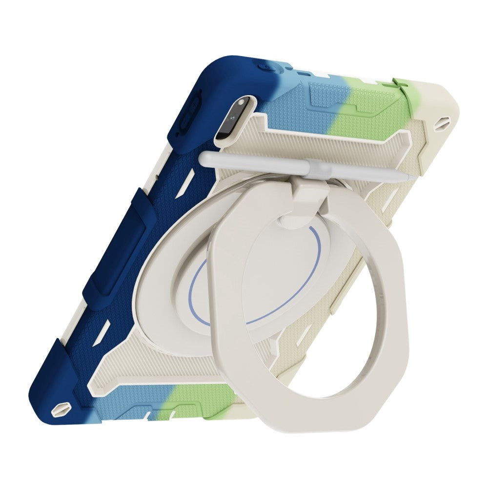 Huawei MatePad 11 Craftsman-veske - Stativfunksjon, håndholder og penneholder - Hvit/blå