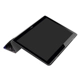 Huawei MediaPad T3 10 9.6" Cover - Tri-Fold Læder Cover "Crazy Patterns" Grå