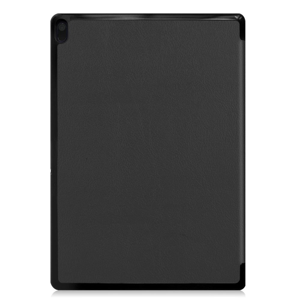 Lenovo Tab E10 skinndeksel m. Tri-fold stativ - svart