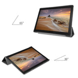 Lenovo Tab E10 skinndeksel m. Tri-fold stativ - svart