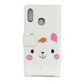 Motorola One Action Læder Cover m. Pung Nuttet Bjørn