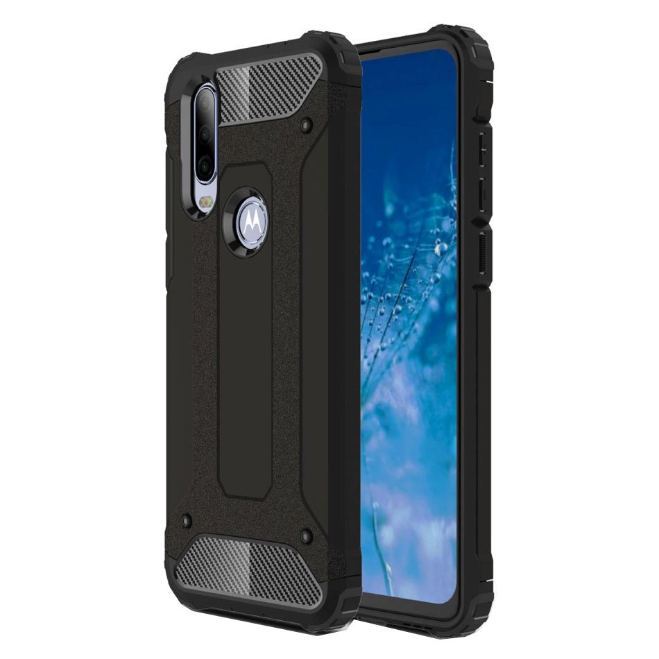 Motorola One Action Armour Guard Artisan Deksel - Svart