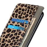 Motorola Moto E6 Plus Leoparddeksel m. Veske Brun