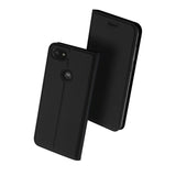 Motorola Moto E6 Play Dux Ducis Skin Pro Series tynt lommebokdeksel - svart