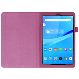 Lenovo Tab M8 (2. generasjon) 8" Litchi-skinndeksel med magnetisk lukking og stativfunksjon - lilla