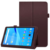 Lenovo Tab M8 (2nd Gen.) 8" Litchi Læder Cover m. Magnetluk & Ståfunktion - Brun