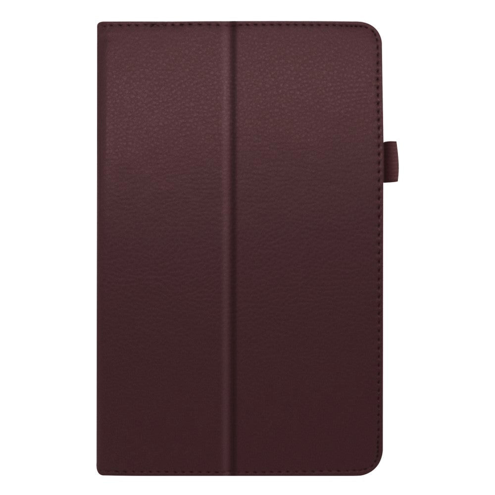 Lenovo Tab M8 (2nd Gen.) 8" Litchi Læder Cover m. Magnetluk & Ståfunktion - Brun