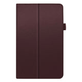 Lenovo Tab M8 (2nd Gen.) 8" Litchi Læder Cover m. Magnetluk & Ståfunktion - Brun