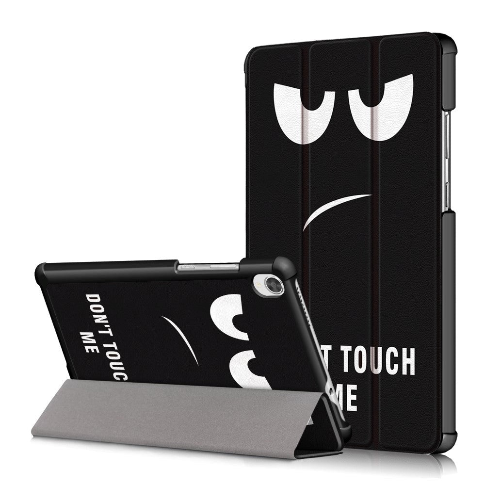 Lenovo Tab M8 (2nd Gen.) 8" flippdeksel i lær med folde- og stativfunksjon - "Ikke rør meg"