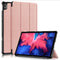 Lenovo Tab P11 / P11 (5G) / P11 Plus Flip Cover m. Tri-fold og Vågeblus - Rose Gold