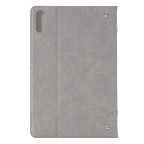 Lenovo Tab P11 Pro Leather Flip Cover m. Stativ og kortholder - Grå