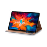 Lenovo Tab P11 Pro Leather Flip Cover m. Stativ og kortholder - Grå