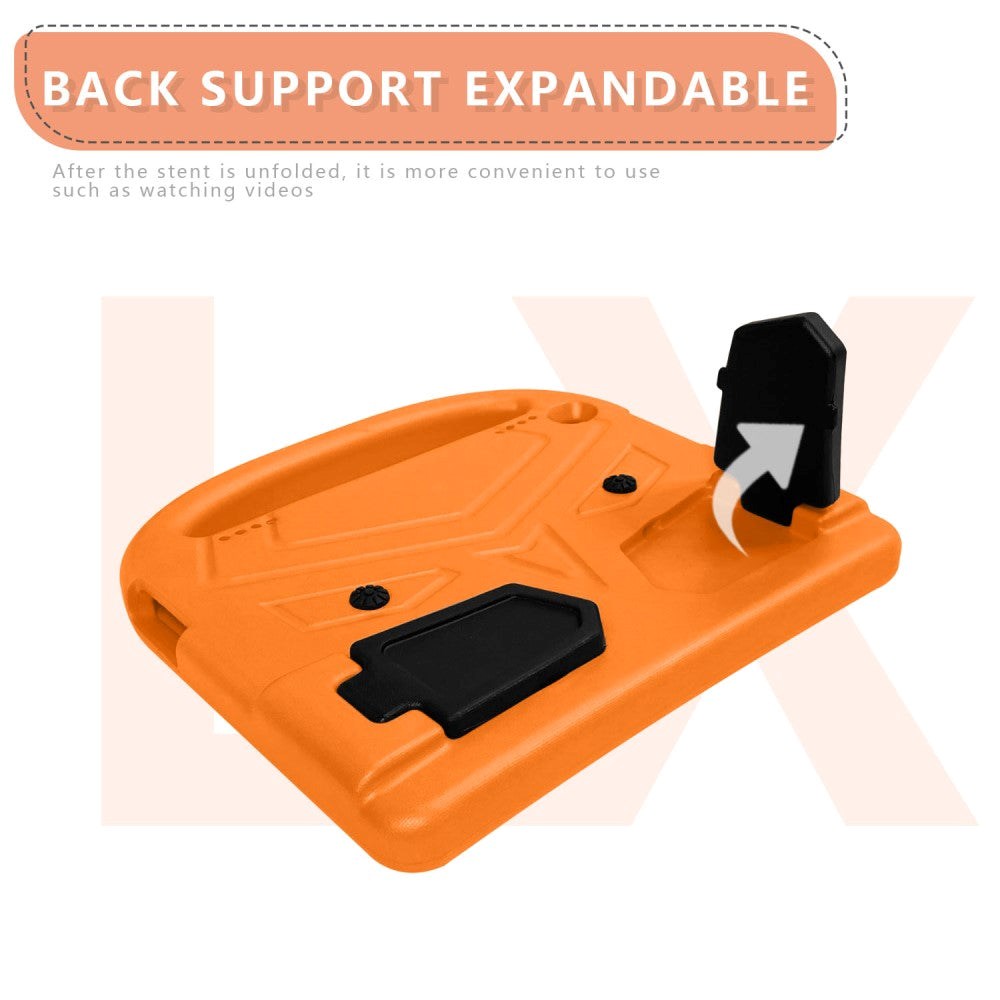 Lenovo Tab M10 HD 10,1" (TB-X505F) / FHD 10,1" (TB-X605) Barnedeksel m. Ståfunksjon - Oransje