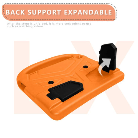 Lenovo Tab M10 HD 10,1" (TB-X505F) / FHD 10,1" (TB-X605) Barnedeksel m. Ståfunksjon - Oransje