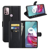 EIDERWOOD Motorola Moto G10 / G20 / G30 - Kunstlæder Flip Cover m. Kortholder & Stander - Sort