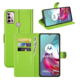 EIDERWOOD Motorola Moto G10 / G20 / G30 - Kunstlæder Flip Cover m. Kortholder & Stander - Grøn